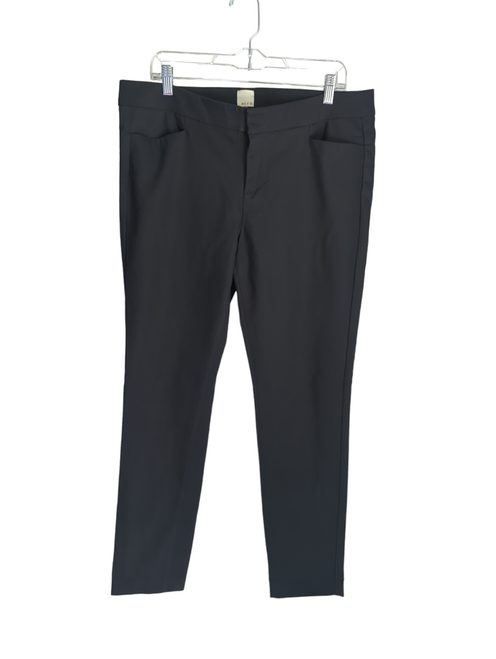 Ecru Skinny Beck Trousers in Skinny Leg Black size 12
